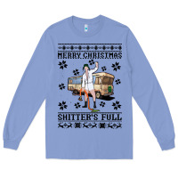 Colony Blue merry christmas shitters full Long Sleeve Tee - artisFamous