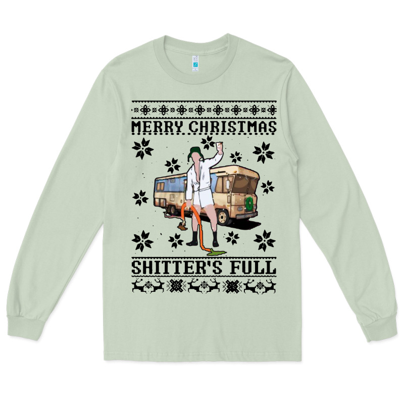 Merry Christmas Shitters Full Long Sleeve Tee by artisFamous | Teevron