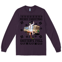 Plum merry christmas shitters full Long Sleeve Tee - artisFamous