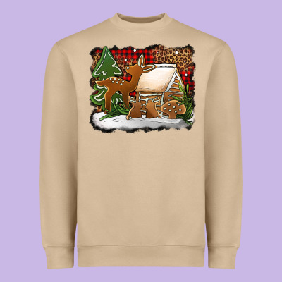 Christmas Cookies Buffalo Plaid Heavyweight Sweatshirt Designed By Jasminsmagicworld