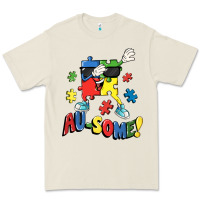 Bone Au-some! Autism puzzle dabbing Premium Tee - FaDigitalArtStudio