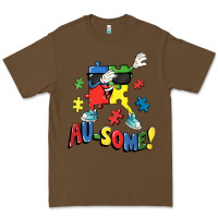 Cacao Au-some! Autism puzzle dabbing Premium Tee - FaDigitalArtStudio