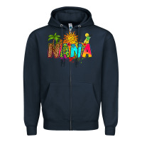 Navy summer nana Zipper Hoodie - RanaPortraitStore