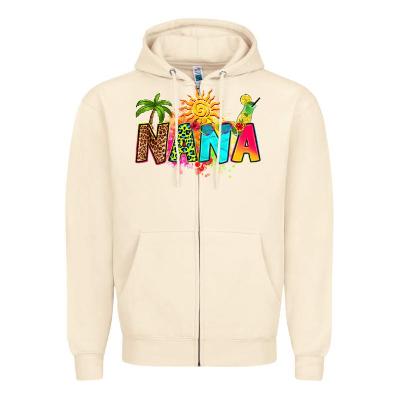 Summer Nana Zipper Hoodie by RanaPortraitStore | Teevron