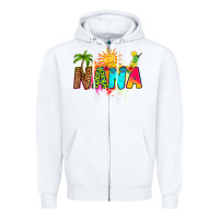 White summer nana Zipper Hoodie - RanaPortraitStore