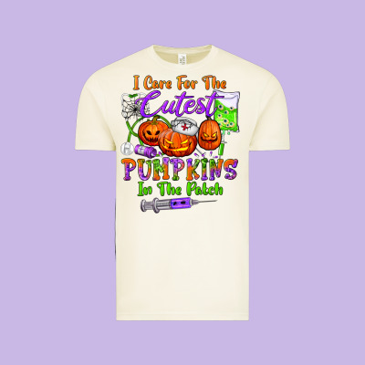 I Care For The Cutest Pumpkins In The Patch Vintage Tee Designed By Bundleandbundleshop