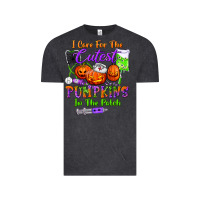 Vintage Black i care for the cutest pumpkins in the patch Vintage Tee - BundleAndBundleShop