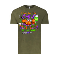 Vintage Olive i care for the cutest pumpkins in the patch Vintage Tee - BundleAndBundleShop