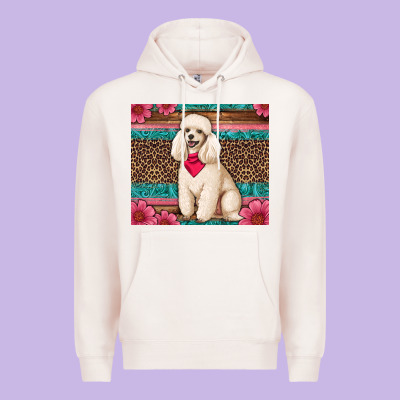 Standart Poodle Floral Premium Hoodie Designed By Artiststas