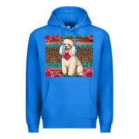 True Royal standart poodle floral Premium Hoodie - Artiststas