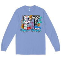 Colony Blue pt therapy Long Sleeve Tee - CowhideDigitalArt