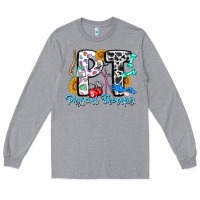 Heather Grey pt therapy Long Sleeve Tee - CowhideDigitalArt