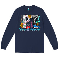 Navy pt therapy Long Sleeve Tee - CowhideDigitalArt