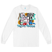 White pt therapy Long Sleeve Tee - CowhideDigitalArt