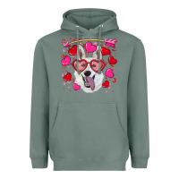 Sage valentine's day  white shepherd Heavyweight Hoodie - RanaPortraitStore