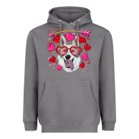 Storm valentine's day  white shepherd Heavyweight Hoodie - RanaPortraitStore