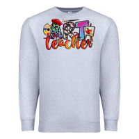 Heather Grey art teacher Premium Sweatshirt - RanaPortraitStore