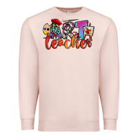 Pale Pink art teacher Premium Sweatshirt - RanaPortraitStore