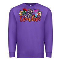 Purple art teacher Premium Sweatshirt - RanaPortraitStore