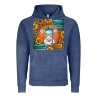 Vintage Denim charolais cow Vintage Hoodie - LillyAllenDesigns