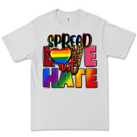 Dove Grey spread love not hate Premium Tee - FaDigitalArtStudio