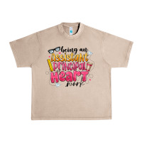 French Oak Being an Assistant Principal is Heart Work Urban Heavy Tee - CowhideDigitalArt