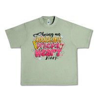 Oil Green Being an Assistant Principal is Heart Work Urban Heavy Tee - CowhideDigitalArt
