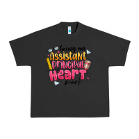 Pigment Black Being an Assistant Principal is Heart Work Urban Heavy Tee - CowhideDigitalArt