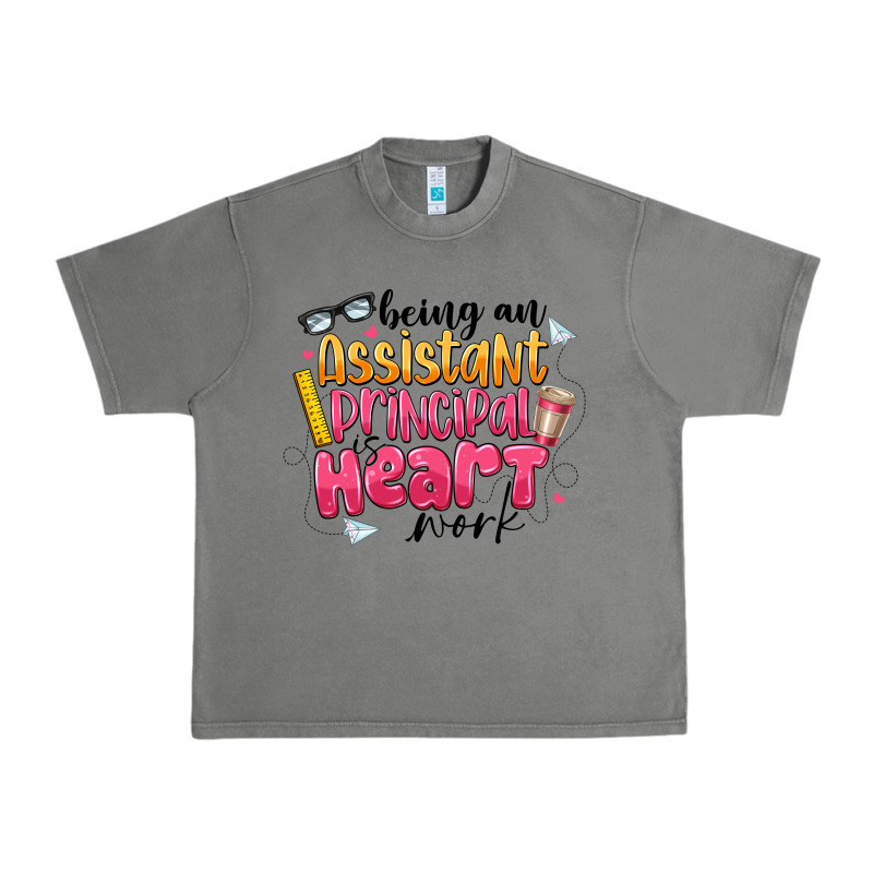 Being An Assistant Principal Is Heart Work Urban Heavy Tee by CowhideDigitalArt | Teevron