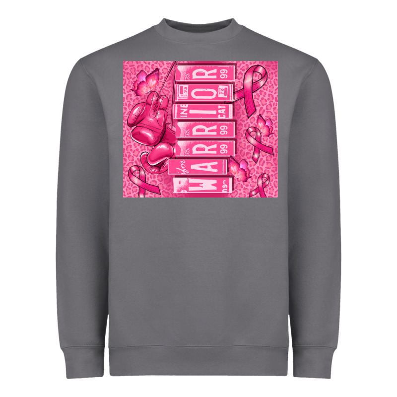 Warrior Breast Cancer Heavyweight Sweatshirt by RanaPortraitStore | Teevron