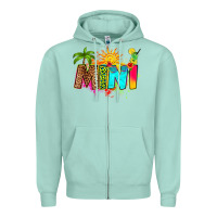 Seafoam summer mini Zipper Hoodie - RanaPortraitStore