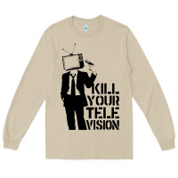 Mushroom kill your television Long Sleeve Tee - artisFamous