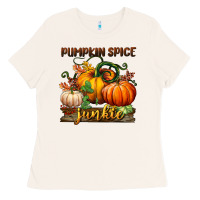 Bone pumpkin spice junkie Ladies Tee - BundleAndBundleShop