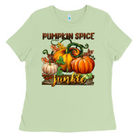 Matcha pumpkin spice junkie Ladies Tee - BundleAndBundleShop