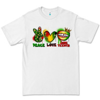 White Peace love Juneteenth Premium Tee - FaDigitalArtStudio