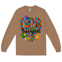 Toasted Coconut aba therapist Long Sleeve Tee - CowhideDigitalArt
