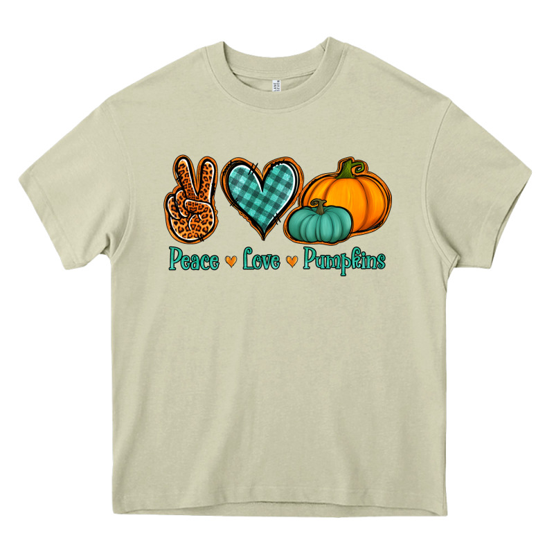 Peace Love Pumpkins Heavy Core Tee by Jasminsmagicworld | Teevron