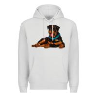 Dove Grey rottweiler Premium Hoodie - Artiststas