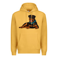 Mustard rottweiler Premium Hoodie - Artiststas