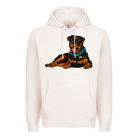 Pale Pink rottweiler Premium Hoodie - Artiststas