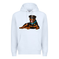 White rottweiler Premium Hoodie - Artiststas