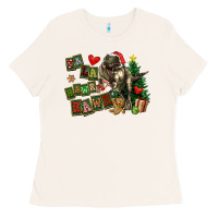 Bone Fa La La Trex Christmas Ladies Tee - FaDigitalArtStudio