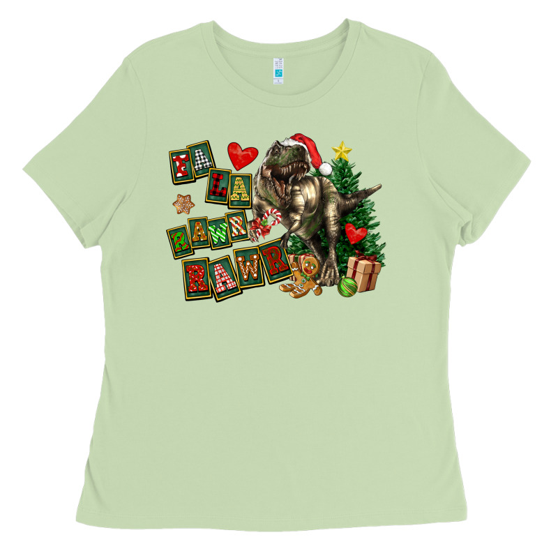 Fa La La Trex Christmas Ladies Tee by FaDigitalArtStudio | Teevron