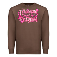 Chestnut stronger than the storm breast cancer Premium Sweatshirt - RanaPortraitStore