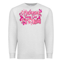 Oatmeal Heather stronger than the storm breast cancer Premium Sweatshirt - RanaPortraitStore