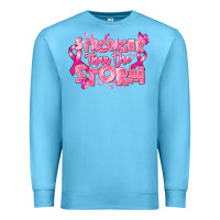 Ocean Blue stronger than the storm breast cancer Premium Sweatshirt - RanaPortraitStore