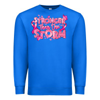 True Royal stronger than the storm breast cancer Premium Sweatshirt - RanaPortraitStore