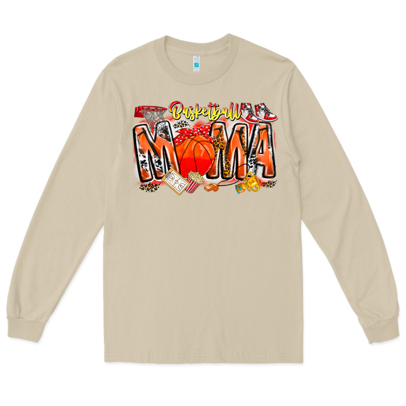 Basketball Mama Long Sleeve Tee by CowhideDigitalArt | Teevron