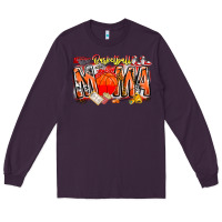 Plum basketball mama Long Sleeve Tee - CowhideDigitalArt