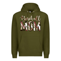 Army Green baseball mom Premium Hoodie - Jasminsmagicworld